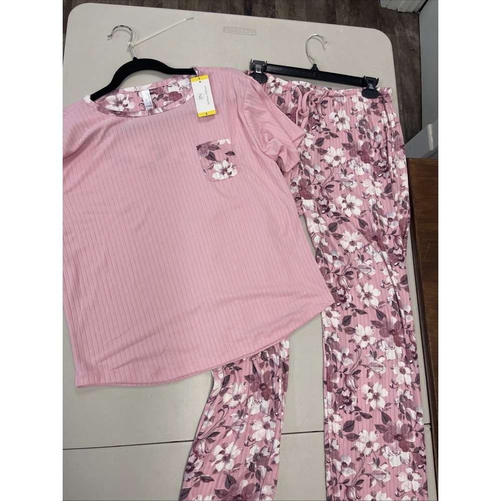 FN by Flora Nikrooz Pajamas - Size Small Pink Top Floral Bottom - Soft - NICE
